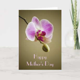 Beautiful Orchid Mother's Day Card