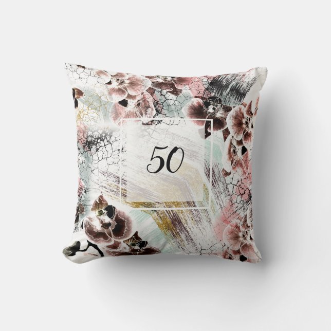 Beautiful orchid stylish cushion (Front)