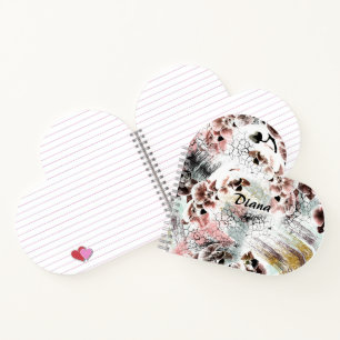 Beautiful orchid stylish notebook