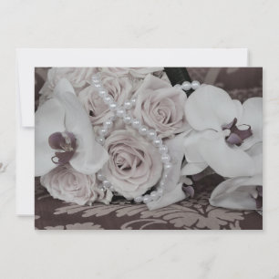 Beautiful Orchids and Roses Invitation