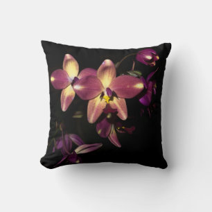 Beautiful Orchids Throw Pillow