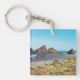 Beautiful Oregon coast landscape Key Ring