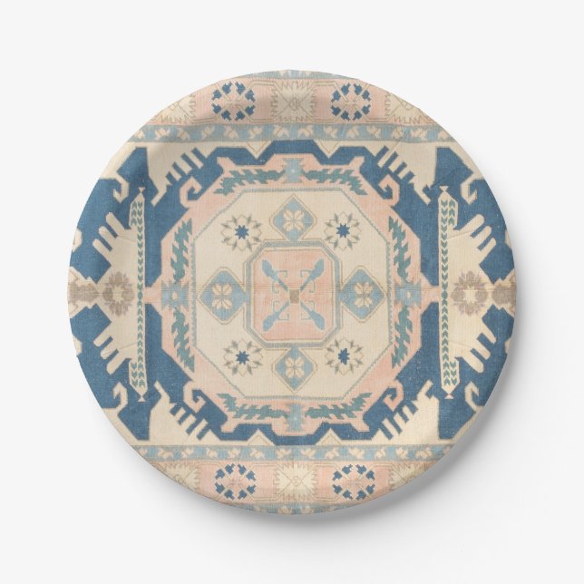Beautiful Oriental Antique Kilim Rug  Paper Plate (Front)