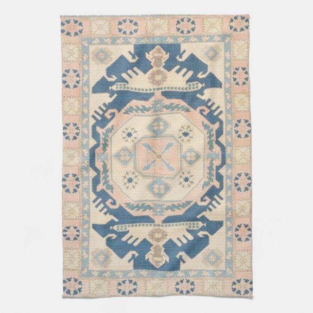 Beautiful Oriental Antique Kilim Rug  Tea Towel (Vertical)