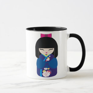 Beautiful Oriental Chinese Japanese Doll Mug
