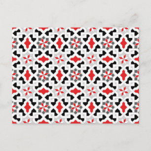 Beautiful oriental flower pattern 1 postcard