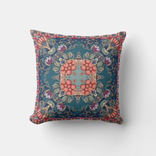 Beautiful ornament with lilac tulip flowers and ab cushion