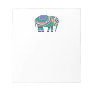 Beautiful Ornate Elephant Notepad