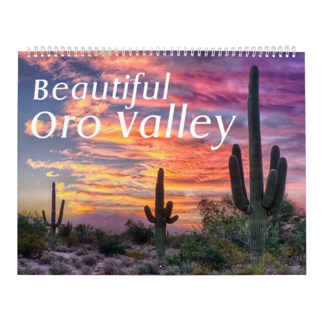 Beautiful Oro Valley large two page calendar (Cover)
