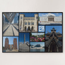Beautiful Oslo. horizontal, Norway, Jigsaw Puzzle