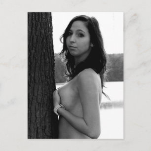 Beautiful Outdoor B&W photography postcard