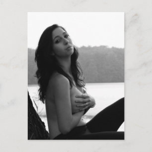 Beautiful Outdoor B&W photography postcard