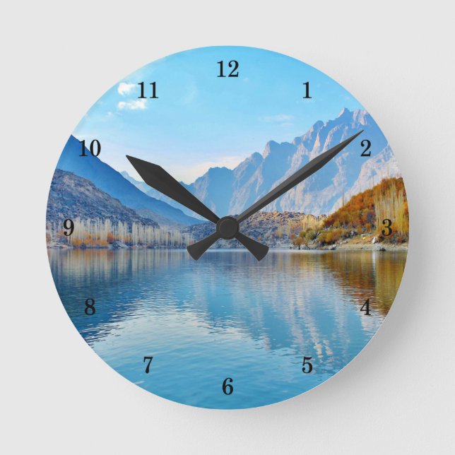 Beautiful Outdoor Scenery Wall Clock (Front)