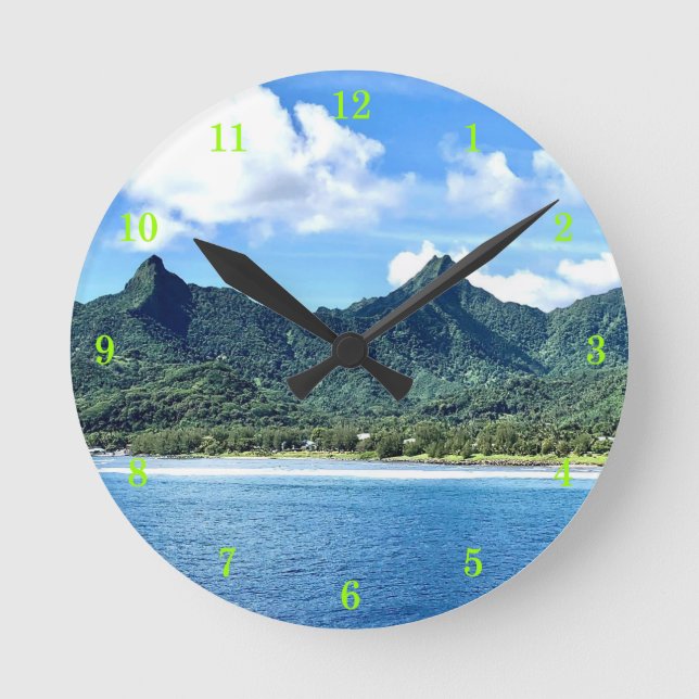 Beautiful Outdoor Scenery Wall Clock (Front)
