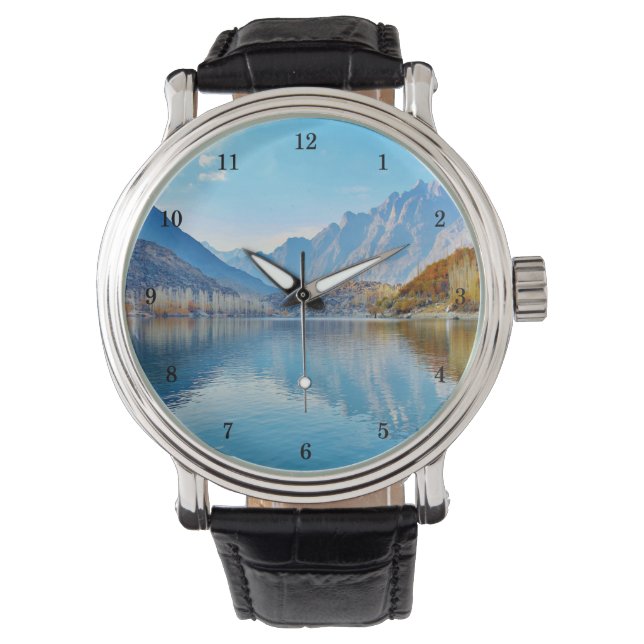 Beautiful Outdoor Scenery Wrist Watch (Front)