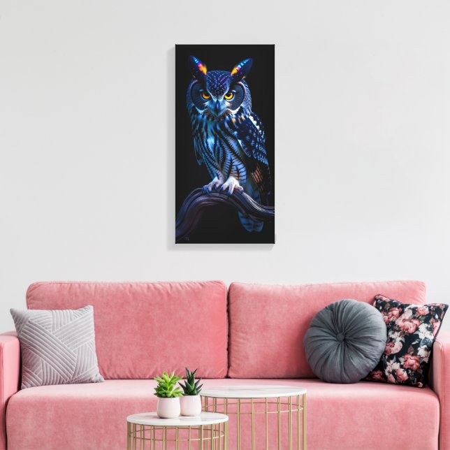 Beautiful Owl Canvas Print (Insitu(LivingRoom))