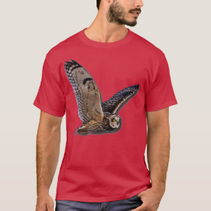Beautiful Owl Raptor Flight Bird of Prey Birding B T-Shirt