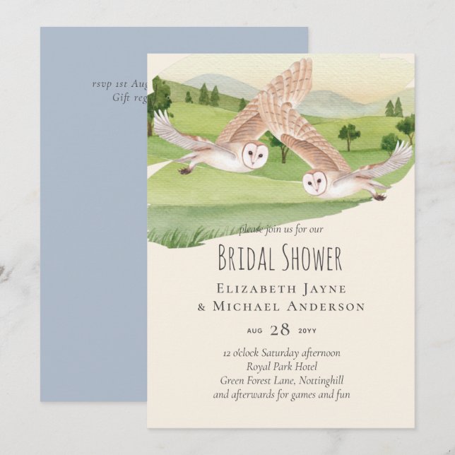 Beautiful OWLS Wedding (Front/Back)