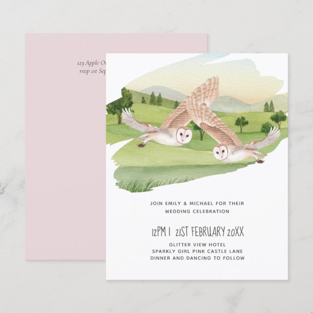 Beautiful OWLS Wedding (Front/Back)