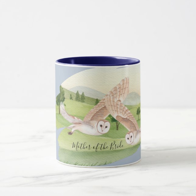 Beautiful OWLS Wedding Mug (Center)