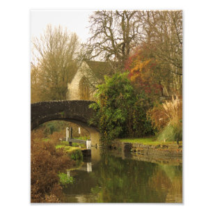 Beautiful Oxford Canal Scene, Shipton on Cherwell. Photo Print