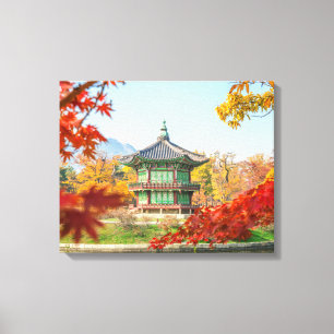 Beautiful Pagoda Gyeongbokgung Seoul Korea Canvas Print