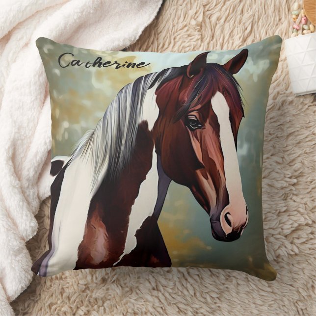 Beautiful Paint Horse Cushion (Blanket)