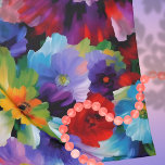 Beautiful Painted Flowers Scarf<br><div class="desc">Beautifully painted slightly abstract flowers with textured brush strokes. Imagined with AI.</div>