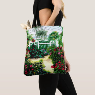 Beautiful Painted Greenhouse Tote Bag