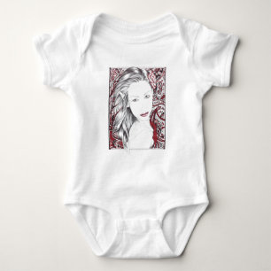 Beautiful Paisley Female Elf Baby Bodysuit