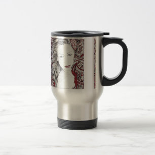 Beautiful Paisley Female Elf Travel Mug