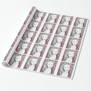 Beautiful Paisley Female Elf Wrapping Paper