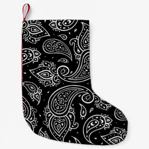 Beautiful paisley seamless pattern small christmas stocking