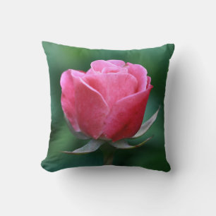 Beautiful Pale Red / Pink Rose Throw Pillow