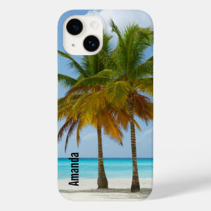 Beautiful Palm Trees on a Tropical Beach Case-Mate iPhone 14 Case