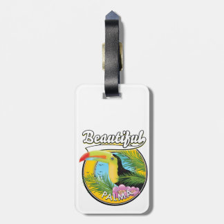 Beautiful Palma, toucan logo  Luggage Tag