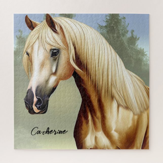 Beautiful Palomino Horse Jigsaw Puzzle (Vertical)