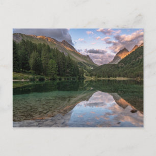Beautiful Palpuogna Lake   Swiss Alps Postcard