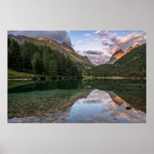 Beautiful Palpuogna Lake Swiss Alps Poster