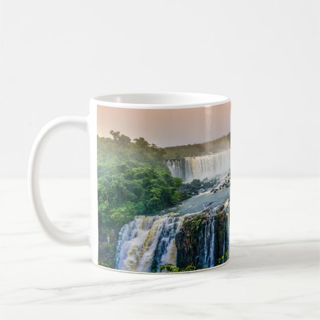 Beautiful Panoramic View of a Waterfall Coffee Mug (Left)