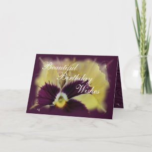 Beautiful Pansy-customise any occasion Card
