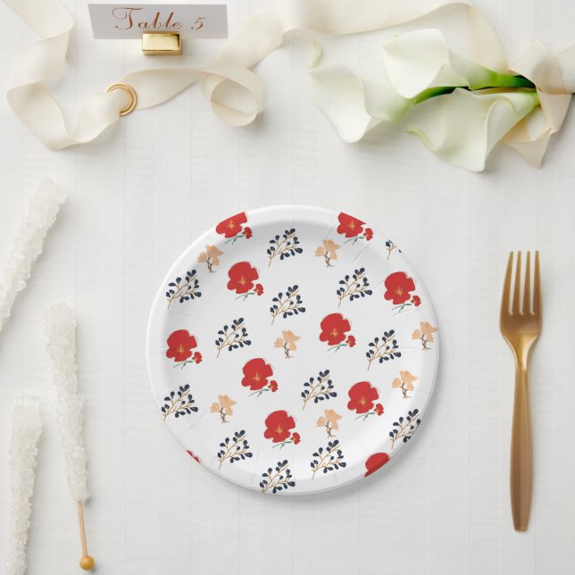 Beautiful paper plate (Wedding)