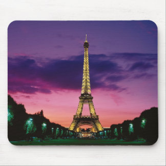 Beautiful Paris Eiffel Tower at Night Mouse Mat