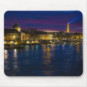 Beautiful Paris France Evening Skyline Mouse Mat