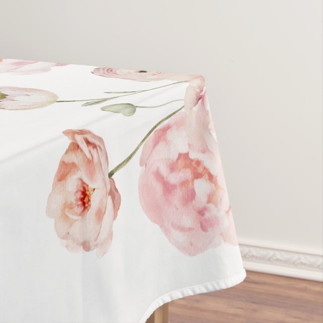 Beautiful Pastel Baby Shower Tablecloth (In Situ)
