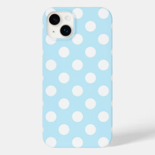 Beautiful Pastel Blue With Big Polka Dots Case-Mate iPhone 14 Plus Case