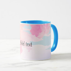 Beautiful pastel-coloured clouds template-customis mug