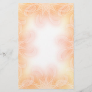 Beautiful pastel flower design stationery