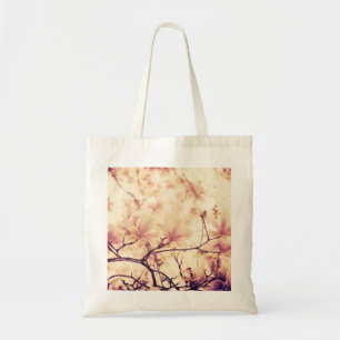Beautiful pastel magnolia flower tote bag