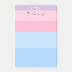 Beautiful Pastel Pink & Blue Post-it Notes